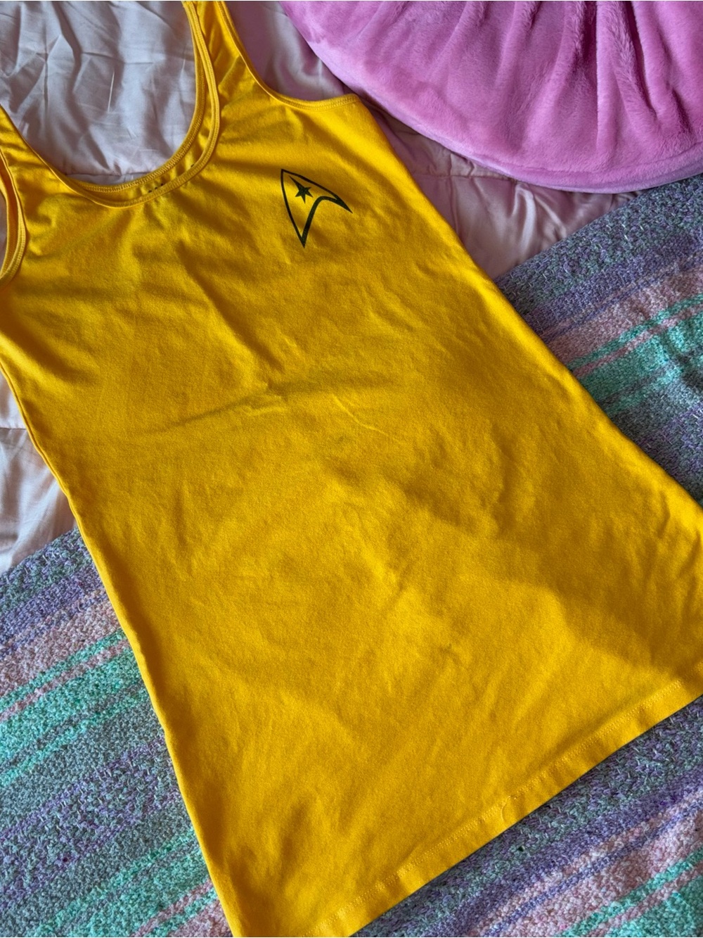 Mighty Fine Star Trek Yellow Tank Top XL 2013